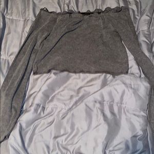 off the shoulder crop top